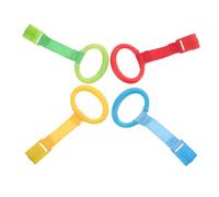 BESPORTBLE 4 piezas Anillos de Tracción para Bebés Juguetes de Aprendizaje para Caminar Resistentes y Seguros Colores para Desarrollo de y Equilibrio Pequeños
