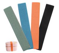 BESPORTBLE 4 piezas Bandas Elásticas para Fiambreras Colores Surtidos Cintas Elásticas Ajustables para Correa Caja Almuerzo Bento Accesorios Portátiles Reutilizables y Resistentes