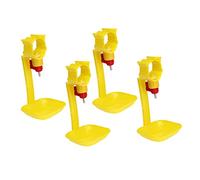 BESPORTBLE 4 Piezas Bebedor De Pollo Equipo Tarros De Almacenamiento Juguetes para Pájaros Pollo Pájaro Pollo con Pollo Comida Pollo Tarro De Dulces Mini Alimento para Pájaros Pollo Yellow