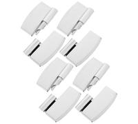 BESPORTBLE 4 Piezas Bisagras de Acero Inoxidable Estructura Montada en Superficie para Puertas de Mamparas de Baño Cierre Automático para Baños Públicos y Divisiones Comerciales