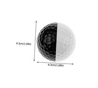BESPORTBLE 4 Piezas Bolas de Práctica de Golf Bicolor para Entrenamiento Profesional Diseño Doble con Línea de Puntería para Mejorar Putt Casa o Paquete de Unidades