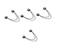 BESPORTBLE 4 piezas Broche Magnético de Cadena para Chal y Cardigan Hebilla Invisible para Sujetar Bufandas y Prendas Accesorio Decorativo Versátil Color Negro Elegante