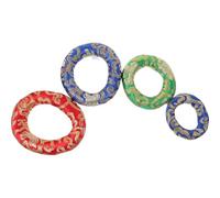BESPORTBLE 4 Piezas Cojín Redondo para Cuenco Tibetano de Meditación Tela de Algodón, Diseño Elegante Bordado Chino, Adecuado para Yoga y Aliviar la Presión Color Aleatorio