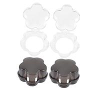 BESPORTBLE 4 Piezas Cubiertas de Perillas de Estufa de Plástico para de Seguridad para Cocina Negros Transparentes Protección para de Gas