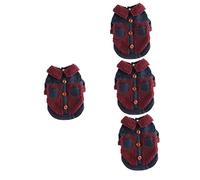 BESPORTBLE 4 Piezas De Disfraz para Perros Chaqueta Cálida Y Abrigada Ropa De Moda para Sesión De Fotos.