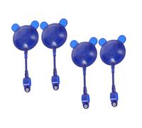 BESPORTBLE 4 piezas Espejos para Bicicleta Infantil Azul Soporte Giratorio para Manillar Espejo Retrovisor Trasero para Patinetes y Bicicletas