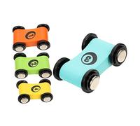 BESPORTBLE 4 Piezas Juguete de Madera para Coches de Interactivos de Madera para Fiestas Desarrollo Cognitivo y Coordinación Visual Juguete Educativo para de Año