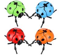 BESPORTBLE 4 Piezas Juguetes de Cuerda para Caminar Forma de de Rojo Azul Verde Naranja Juguetes de Plástico para Decoraciones al Aire de Cumpleaños