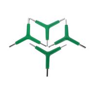 BESPORTBLE 4 Piezas Llave de Vías para Bicicleta Multifunción Resistente y Ligera Herramienta Portátil de Reparación para Ciclismo Kit de Llave Allen Hexagonal Verde