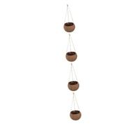 BESPORTBLE 4 Piezas Maceta de cáscara de Cesta Flores Planta Indoor Garden Home Decor decoración jardín decoração casa macetero Natural Jardinera Colgante en la Pared cascara de
