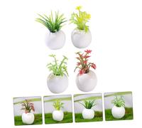 BESPORTBLE 4 Piezas Miniatura Bonsái Maceta Plantas Artificiales Decorativas para Casa Muñecas Decoración Miniatura Realista
