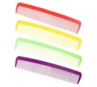 BESPORTBLE 4 Piezas Peine Gigante de Dientes Anchos para Halloween y Accesorio Cómico de Colores Rojo Amarillo Púrpura y Verde para Disfraces y Fiestas Temáticas