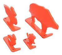 BESPORTBLE 4 Piezas Práctica De Tiro Objetivo Pequeño Figuritas De Diana De Animales Mini Siluetas De Animales Dianas Metalicas para Tiro Acero Inoxidable Importante Objetivo De Entrenamiento