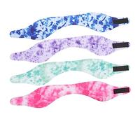 BESPORTBLE 4 Piezas Protector De Oídos De Natación Bloque De Agua Diadema Cintas Para La Cabeza De Entrenamiento Gorra De Baño Orejera Impresión Aptitud Física Alberca Material De Buceo Sbr