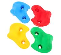BESPORTBLE 4 Piezas Puntos de Escalada para Plástico Grueso Colores con Tornillos de Expansión para Parques y Jardines Accesorios Resistentes para Muro de Escalada Interior y Exterior Fomenta