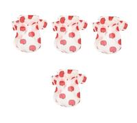 BESPORTBLE 4 Piezas Ropa De Protección Solar para Mascotas Vestidos De Verano Camisetas Sin Mangas De Verano Cosas De Verano Sudadera De Padre De Linda Falda Poliéster Camisa Cachorro