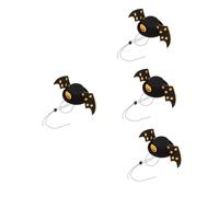 BESPORTBLE 4 Piezas Sombrero de alas de murciélago Gato Cosplay Sombrero Tocado para Vestir Mascotas Accesorios Halloween complementos Halloween tocados de Cosplay para Mascotas el plastico