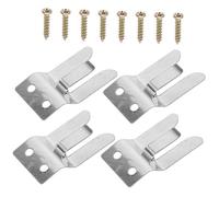 BESPORTBLE 4 piezas Soporte de Micrófono Metálico de Clips de Montaje para Micrófonos Compatible con Tornillos Incluidos Instalación y Ligero