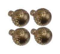 BESPORTBLE 4 Remates Decorativos para Barras de Cortina de ABS Resistente Topes Huecos Profesionales Accesorios para Cortinas Resistentes al Desgaste Compatibles Barras Estándar para