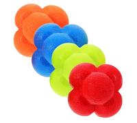 BESPORTBLE 4 Uds Pelota De Reacción De Coordinación Ojo-Mano Pelota De Agilidad De Fútbol Entrenamiento De Portero Entrenador De Reflejos De Béisbol para Atletas Y Adultos