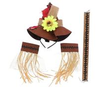 BESPORTBLE 4 Unids Set Decoración De Para Cosplay Sombrero De Collar y Pulseras Para Halloween Fiesta Temática