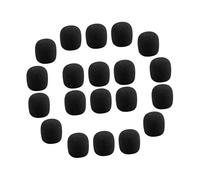 BESPORTBLE 40 piezas Fundas Esponja para Micrófono de Solapa Cubiertas Antiviento Absorbentes y Protectores Profesional Grabación y Conferencias