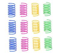 BESPORTBLE 40 Piezas Gato Juguete de Pista de Bolas de Juguete para Gatos Juguetes automáticos para Gatos Cat Toys manantiales de Colores Juguetes para Aplastar Gatos Caucho