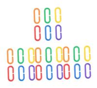 BESPORTBLE 400piezas Cadenas De Plástico para Juguetes De Aves De Ganchos C-Clip para Periquitos y Loros Diseño y Divertido Aproximado Material Seguro para Mascotas