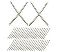 BESPORTBLE 48 Piezas Cuproníquel Cuerda para Trastes de Guitarra Eléctrica Grosor para Reparación y Reemplazo de Diapasón Compatible con Modelos