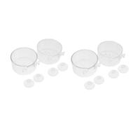 BESPORTBLE 4piezas Alimentadores De Acuario para Peces Comederos De Alimento para Acuarios Cuencos De Alimentación para Invertebrados y Plantas Acuáticas Accesorios para Agua Dulce y Salada
