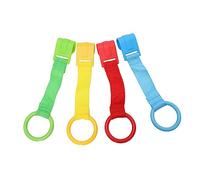 BESPORTBLE 4piezas Anillo De Tiro Aprende Caminar Anillos De Tracción Prácticos Para Bebés Para Cuna Para Aprender Estar Para Cuna y Incluye Colores Rojo Verde y Azul