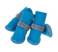 BESPORTBLE 4piezas Botas Reflectantes para Perros Calzado y Antideslizante para Mascotas Diseño Ligero y Cómodo para Paseos y Días Lluviosos