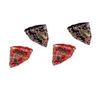 BESPORTBLE 4piezas Bufanda para De Algodón Pañuelo Saliva para Accesorios De XS Negro y Rojo para Temporadas