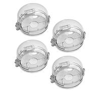 BESPORTBLE 4Piezas Cubiertas de Seguridad para Perillas de Cocina de Gas Protección Infantil Prevención de Accidentes Compatible con Estufas y Hornos