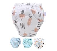 BESPORTBLE 4piezas De Algodón Reutilizables Braguitas Para Lavables Transpirables y Cómodos