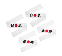 BESPORTBLE 4piezas Diadema Karate Cinta Cabeza Japonesa Accesorio Ninja Diadema Chef Decoración Sushi