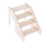 BESPORTBLE 4piezas Escalera De Madera para Hámster y Chinchilla Juguete Interactivo para Pequeñas Mascotas Accesorio De Divertido y Seguro para Crear Escondites y Espacios De