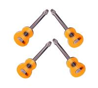 BESPORTBLE 4Piezas Guitarra Clásica Miniatura para Decoración De Casa De Muñecas y Adornos Realistas De Instrumentos Musicales