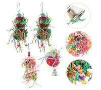BESPORTBLE 4piezas Juguete para Periquitos y Cacatúas De Juguetes para Masticar Resistente Al Desgaste para Jaulas De Aves Estimula Actividades Físicas y Diversión