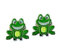 BESPORTBLE 4piezas Marcadores De Bola De Golf Magnéticos De Aleación Ligera De Clips De Sombrero Patrón Aleatorio Accesorios Resistentes y Duraderos para Golfistas