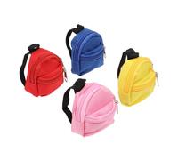 BESPORTBLE 4piezas Mochilas Miniatura para Muñecas Decoración para Mini Material De Juguete