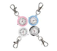 BESPORTBLE 4Piezas Nurse Pocket Watches with Keychain Glow In The Dark Hanging Watches Lightweight and Easy To Use For Medical Professionals and Students