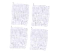 BESPORTBLE 4piezas Pañuelo De Algodón Unids Babero De De Toallita Para Súper y Absorbente Prelavado Para Recién Nacidos