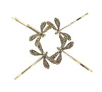 BESPORTBLE 4piezas Pinzas Para Cabello Vintage De Metal Con Forma De Libélula De Unidades Clips Pequeños Decorativos Para Mujer Accesorios Para Pelo Elegantes y Resistentes