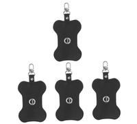 BESPORTBLE 4piezas Porta Bolsas De Excrementos para Perros Dispensador Reutilizable De Bolsas De Basura Gancho para Pasear Mascotas Accesorio Práctico y Resistente para Recoger Cacas De