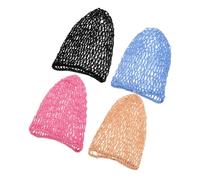 BESPORTBLE 4piezas Redecilla Pelo Caída de Crochet Suave para Dormir Envolvente Malla Pelo para Mujer Que Proporciona una Suave Protección Capilar Sueño