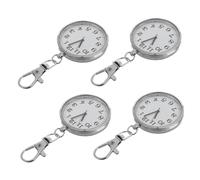 BESPORTBLE 4piezas Reloj De Bolsillo Grande para Examen Digital Placa De Relojes De Cuarzo para Estudiantes De Medicina y Enfermeras Portátil Bolsillo