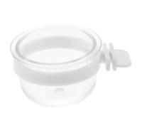 BESPORTBLE 4piezas Soporte De Comida para Pájaros De Plástico Comedero Colgante para Periquitos Tazón Transparente y Resistente para Alimentación De Aves para Jaulas De Mascotas