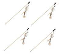 BESPORTBLE 4piezas Varita Interactiva para Gatos y Sonajero Juguete Divertido para Autónomo y Estimulación Física para Relajar y Fortalecer El Vínculo Entre Mascota y Dueño