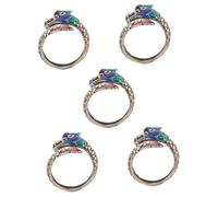 BESPORTBLE 5 Piezas Anillo de dragón boda joyería del anillo de las mujeres anillo ajustable anillo de decoración anillo de dedo ajustable joyas de anillo para mujer cobre